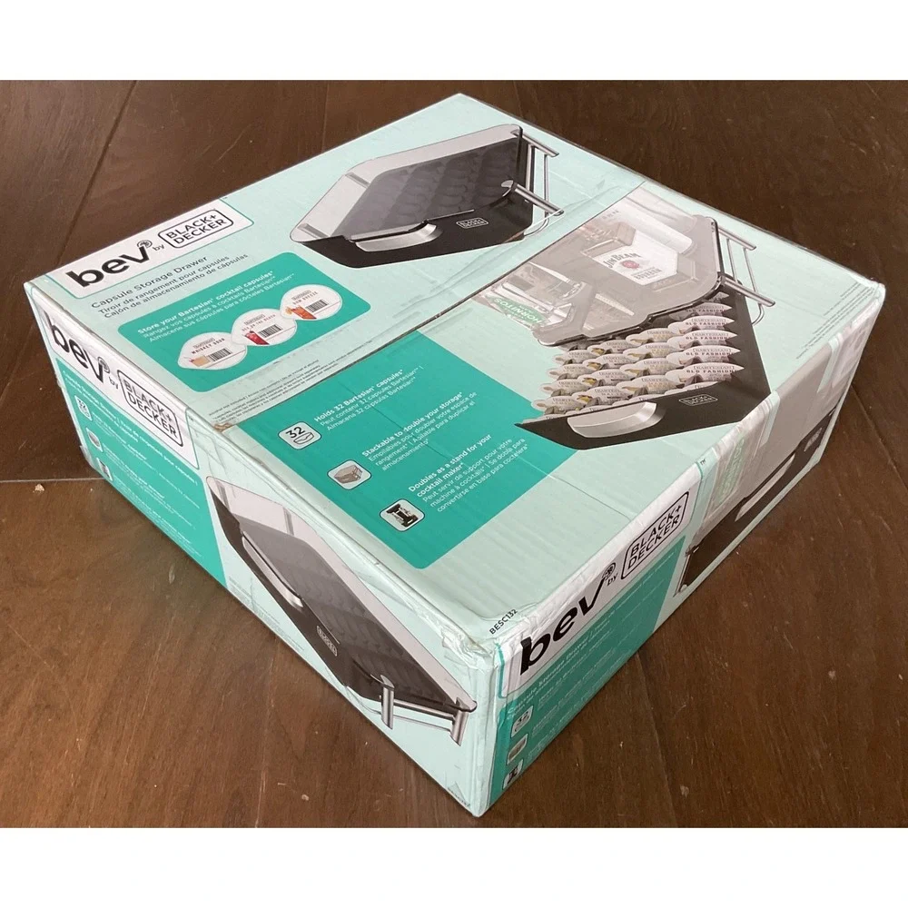 Black and Decker Bev Capsule Storage Drawer for Bartesian 32 Count BECS132 NEW